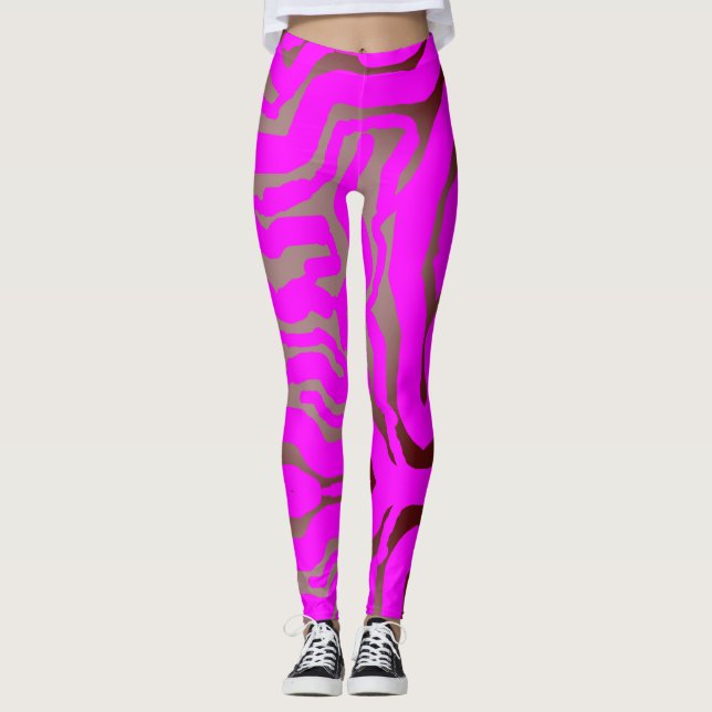 Legging Rodovalho rosa (Frente)