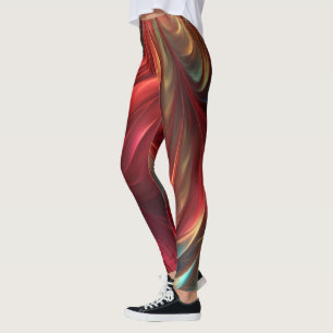 Legging Rodovalho Vermelho Iridescente