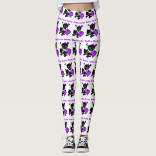 Legging Roller Derby Heart (Purple)
