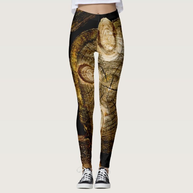 Legging Rolo de Tronco Rústico (Frente)