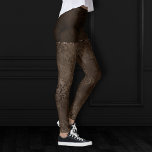 Legging Romance em Bronze à meia-noite | Satinge Damask<br><div class="desc">O rico e sofisticado estiramento dos anos 90 é crescido com este monólogo de satin rosa, luxuoso veludo, e uma ruiva falsa em tom de joia e joias escuras dramáticas e paleta de matiz dusky. Esta textura unisex de abstrato misto unisex dos anos 90 adiciona o pop perfeito de cor...</div>