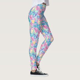 Legging Rosa Amor em Pastel Suave