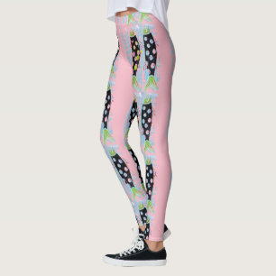 Legging rosa ascendente de Thunder_Cove dos peixes da