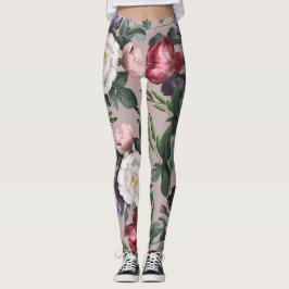 Legging rosa cor-de-rosa bonito de rosa