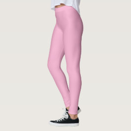 legging rosa de cintura alta e justo ao corpo