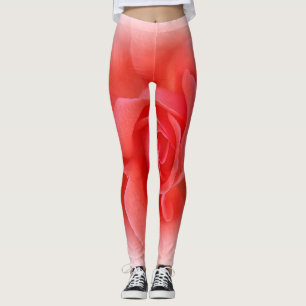 Legging rosa de coral rosa