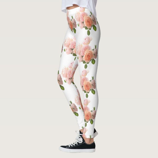 Legging Rosa de Tendência Elegante Moderno de Modelos Pers (Esquerda)