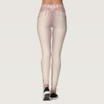 Legging Rosa Dourado Blush Glitter Sparkle Drives Chic Dan<br><div class="desc">Rosa Dourado Blush Glitter Sparkle Drips Chic Pink Girly Modern - Add Your Unique Text / Name - Make Your Special Gift - Redimensionar e mover ou remover e adicionar texto / elementos com a ferramenta de personalização. Design por MIGNED. Por favor, veja meus outros projetos. Você também pode transferir...</div>