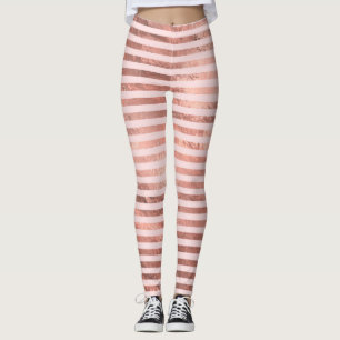 Legging Rosa Dourado Falso Folheado Rosa