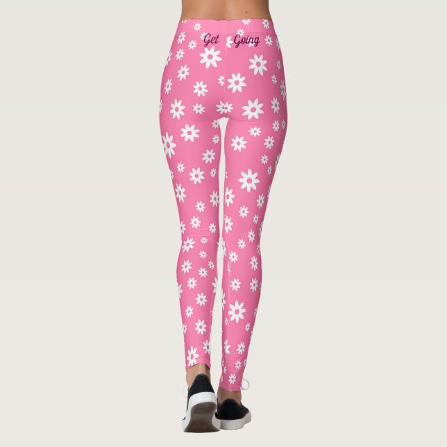 Legging Rosa e Branco (Verso)