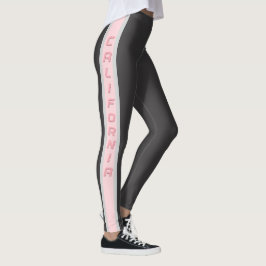 Legging Rosa e cinza de Califórnia