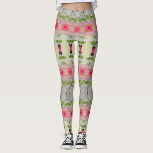 Legging Rosa e Verde limão