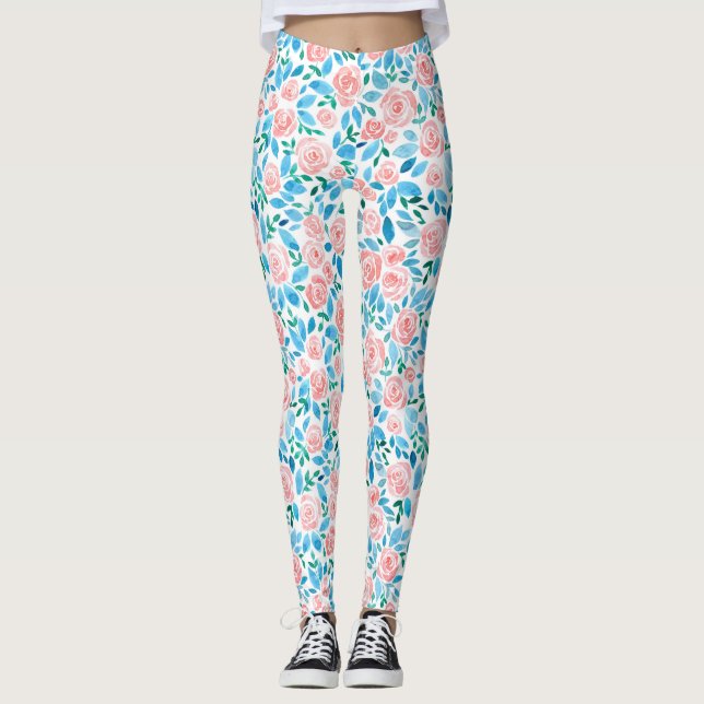Legging Rosa jardim 2 (Frente)