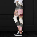 Legging Rosa Metálico Luxurista Agato Elegante Faux Dourad<br><div class="desc">Pedra agata escura e sofisticada de cor d'água marmoreada em tom profundo de joia com folha metálica falsa e veias brilhantes numa paleta rica e dramática. Este magnífico gradiente feminino pintado à mão adiciona a perfeita pop de cor. Da coleção "Modern Watercolor Marbles", esta design apresenta espirais de abstrato fluido...</div>
