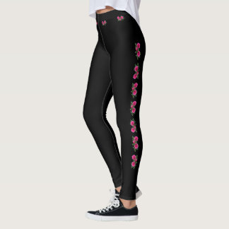 Legging Rosa Motif Preto