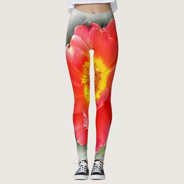 Legging Rosa no outono (Frente)