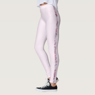 Legging Rosa Quartz Pastel Pink Cinza Moderna Feminina 