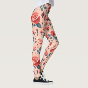 Legging Rosa Rhapsody Pattern