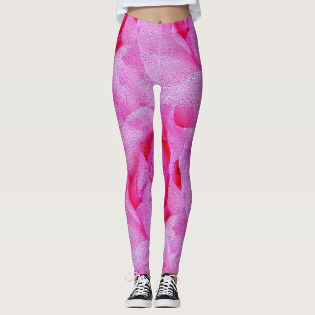 Legging rosa rosa (Frente)
