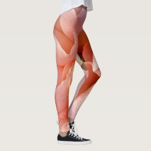 Legging rosa rosa rosa florescente
