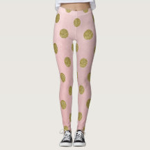 Rosa Suave Dourado Brilho Glam Pontos Cute
