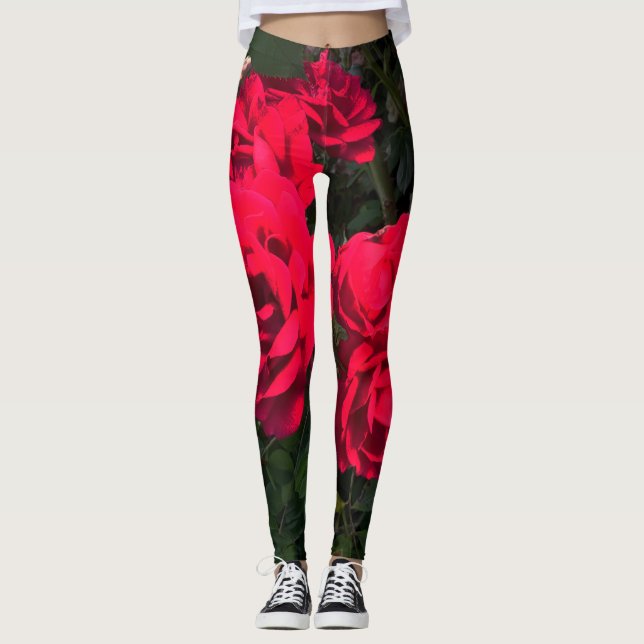 Legging Rosa vermelha Rosarium (Frente)