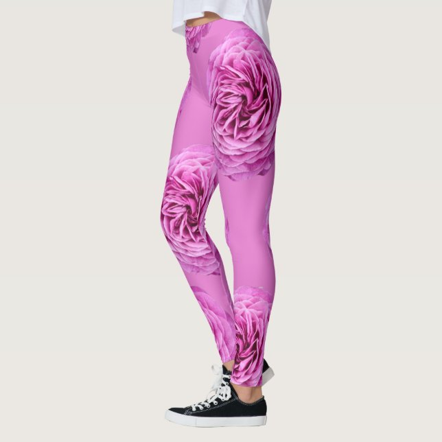Legging Rosa Vibrante Rosa Recortada (Esquerda)