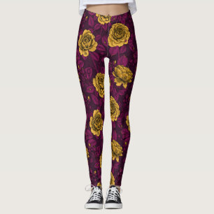 Legging Rosas amarelas