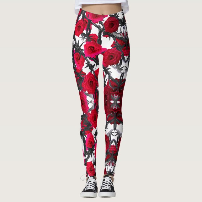 Legging Rosas Barbadas (Frente)
