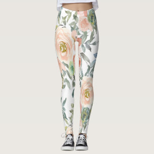 Legging Rosas Elegantes Chic,Mensagem Motivacional
