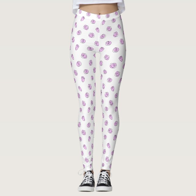 Legging Rosas Lilac Multi-Leggings (Frente)
