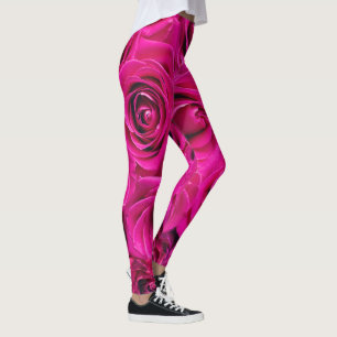 Legging Rosas Rosa (Amor e Romance)