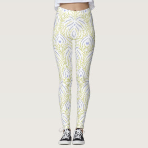 Legging Rosas silvestres e borboletas /rosa/verde claro/am