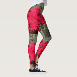 Legging Rosas vermelhas