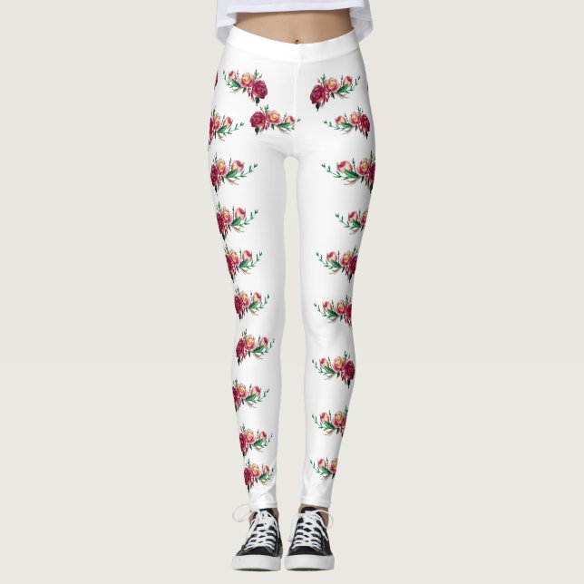 Legging Rosas vermelhas (Frente)