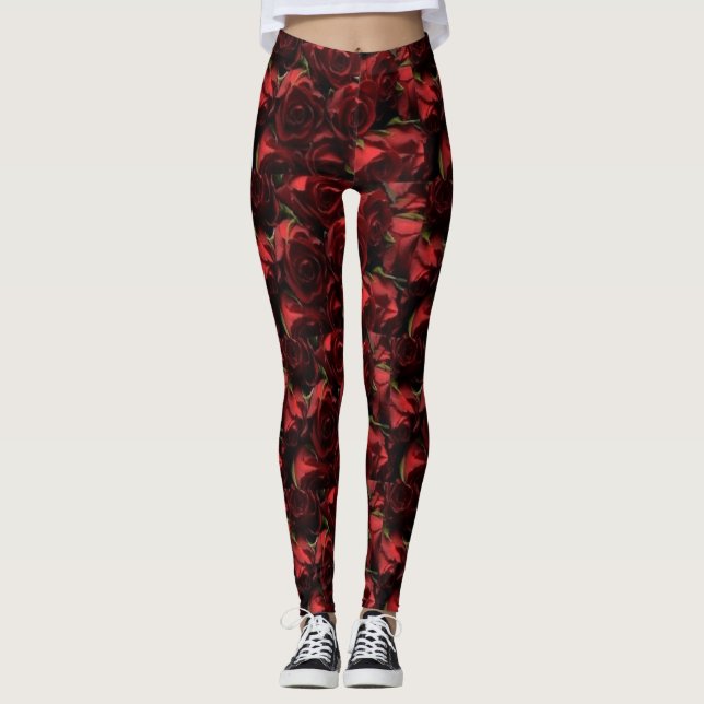 Legging Rosas vermelhas (Frente)