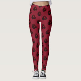 Legging Rosas vermelhas, calças de yoga, vestuário ativo