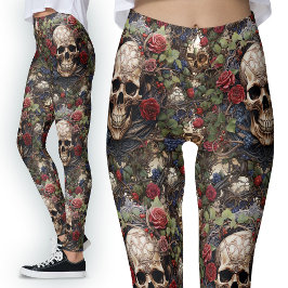 Legging Rosas vermelhas Célticas Célticas Verde Deixa Natu