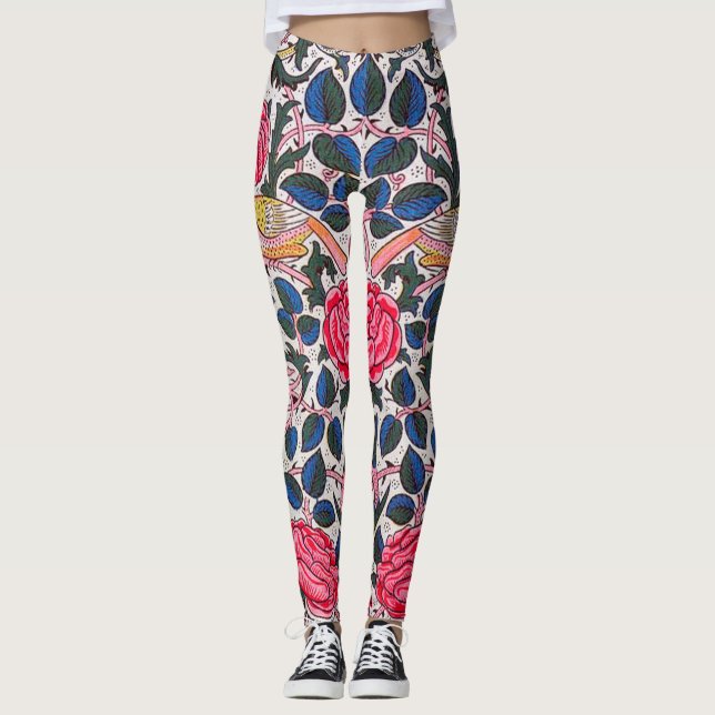 Legging Rose and Bird, William Morris (Frente)
