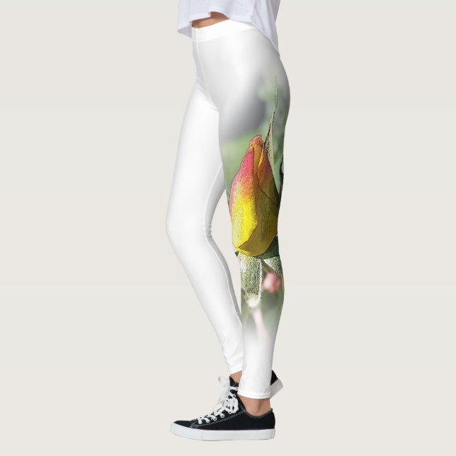 Legging rosebusto rosa amarelo (Esquerda)