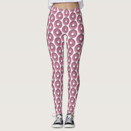 Legging Rosquinha rosa com aspersores