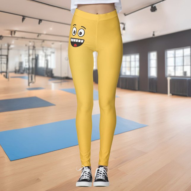 Legging Rosto Sorridente com Boca Aberta (Criador carregado)