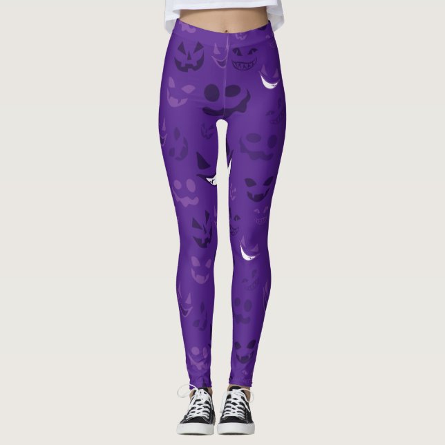 Legging Rostos Spooky (Frente)