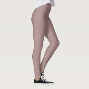 Legging Rosy Brown Color Solid Elegante