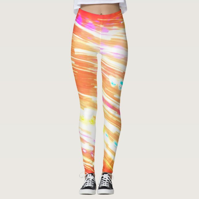 Legging Roteamento de luz de várias cores (Frente)