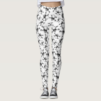 Legging Roupa de Halloween - Caveira e Crossbones Spooky