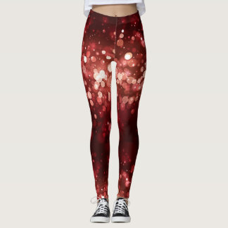 Legging Roupa de Papai Noel Moderna Fofa e Divertida de Na