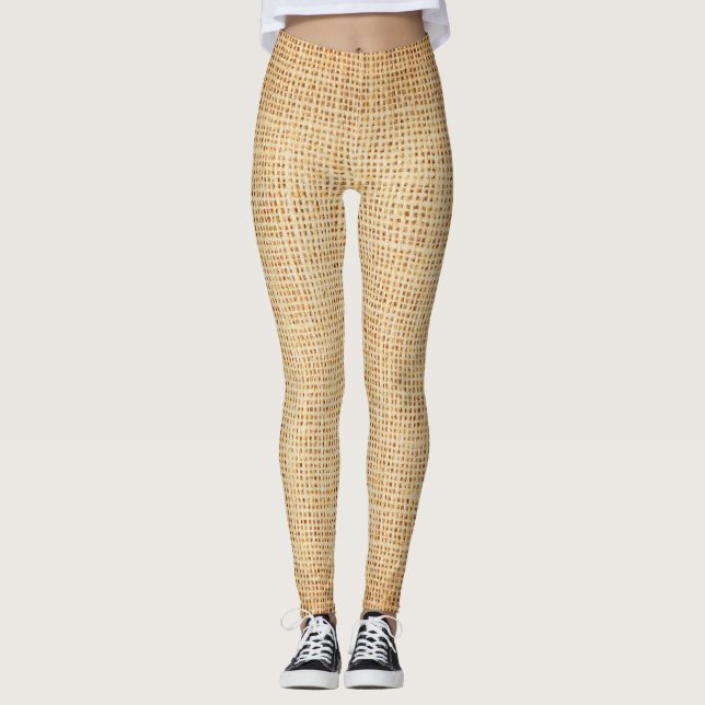 Legging Roupa natural, fundo texturizado. (Frente)