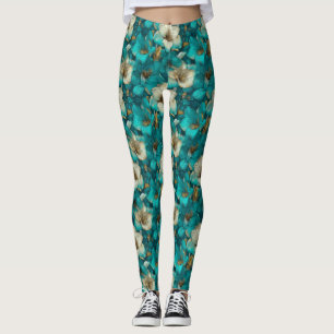 Legging Roupas Ativas Flor de Amarílis Amarílis Brilho