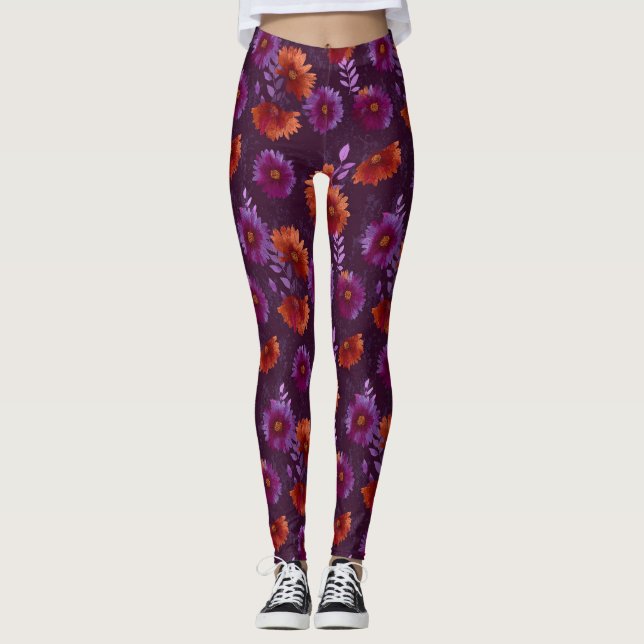 Legging Roupas de Acento de Margarida Coloridas  Cardio (Frente)